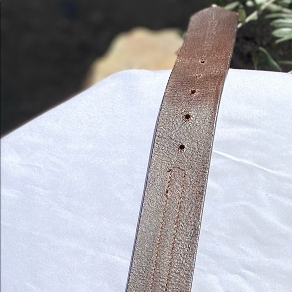 VTG Eddie Bauer🇺🇸 Made Leather Belt, Sz 30 - Picture 9 of 11